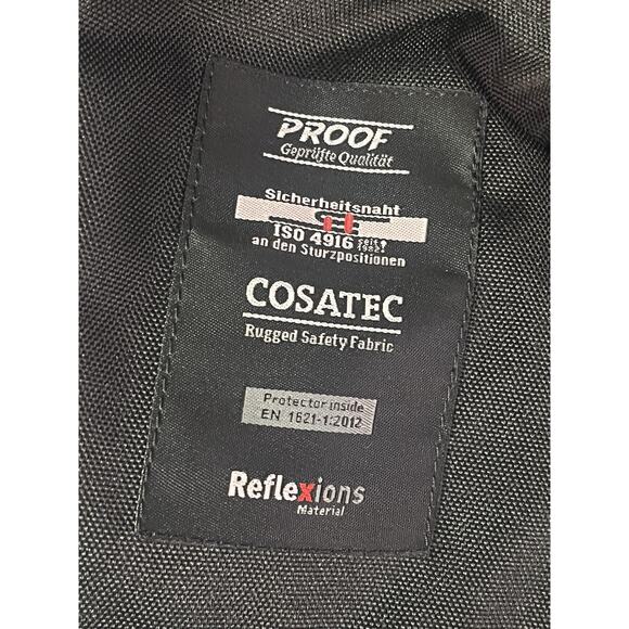 Fastway Motorcycle Jacket Mens Small Black Touring Armor Reflective CE EN1621 - Picture 9 of 16